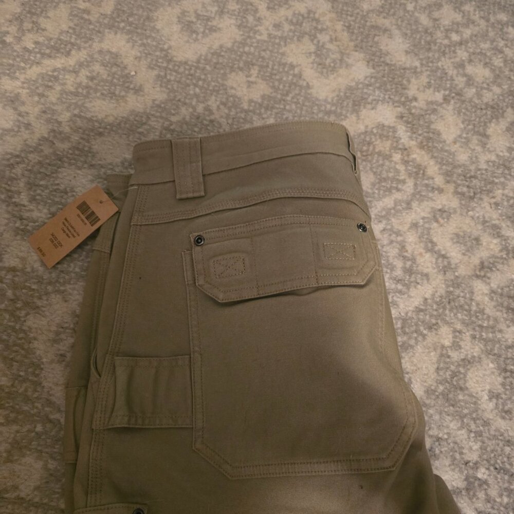 Nwt - Dukuth fleece.lined cargo pants 36-32 - tan - Picture 2 of 6